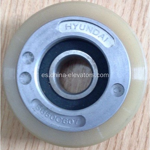 S650C607 76 mm de rodillo de cadena de pasos para escaleras mecánicas de Hyundai